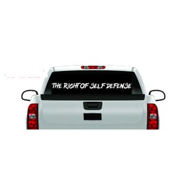 Self Defense Warning Concealed Weapon CCW Decal 2A Pro Gun USA Flag Diesel Truck