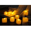 CANDLE CHOICE Battery Operated Flameless Tea Lights with Timer Realistic