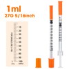 1ml 27G 5/16 Inch Syringe, 100 Pack