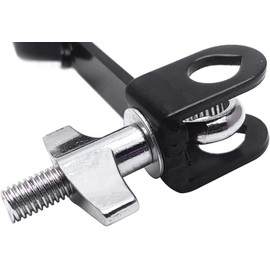 TUOREN Cowbell Mounting Clamp with 9.4" Steel Arm Drum Cowbell Mounting Percussion Bracket for Jam Blocks, Tambourine