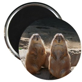 CafePress Prairie Dog Magnet 2.25" Round Magnet, Refrigerator Magnet