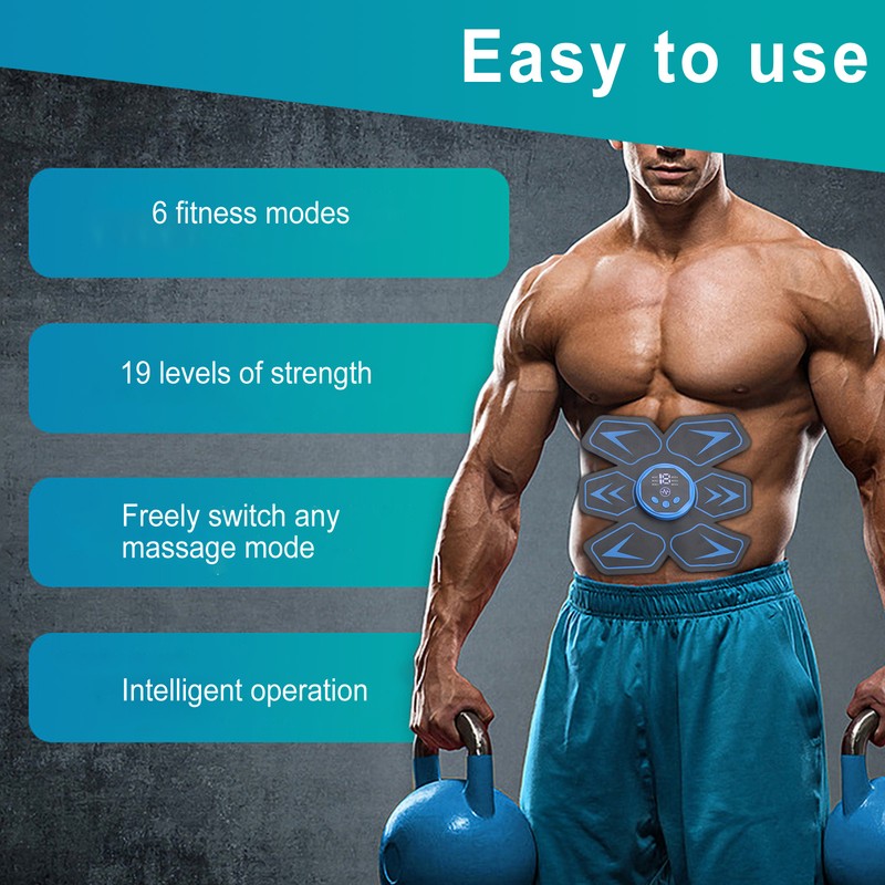 Abdominal Training Device Smart Patch EMS Technology Lazy Home Fitness