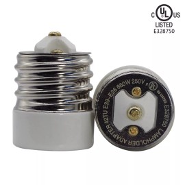 YI LIGHTING Mogul (E39) to E26 Medium Socket Adapter Converter For antique floor lamp