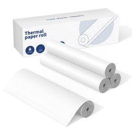 ItriAce A4 Thermal Paper, Quick-dry Continuous Thermal Paper, Compatible with M08F/M832/M833/M834 MT810 Printer, 8.5"x11",4 Rolls,Roll Storage for 10 year
