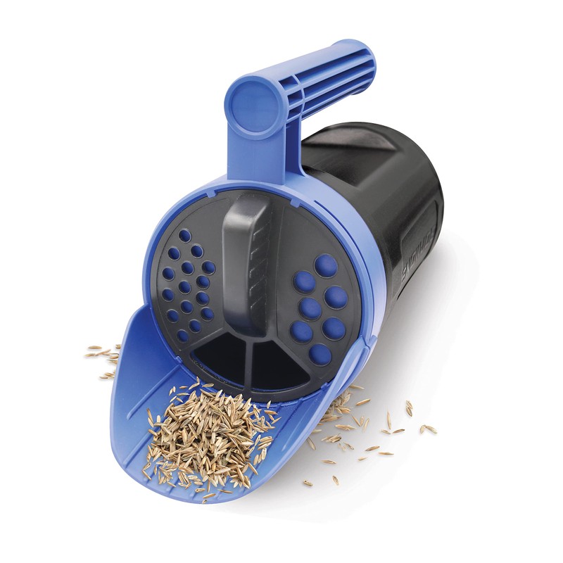 Snow Joe SJSPD1 Handheld All-Season Multi-Purpose Spreader, 5 lbs, w/Adjustable