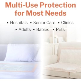 McKesson Ultra Adult Disposable Bed Pads 30x36 | 10 Underpads Heavy Absorbency