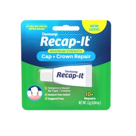 Dentemp Recap it Cap and Crown Repair Fast Acting Dental Adhesive Pack of 3
