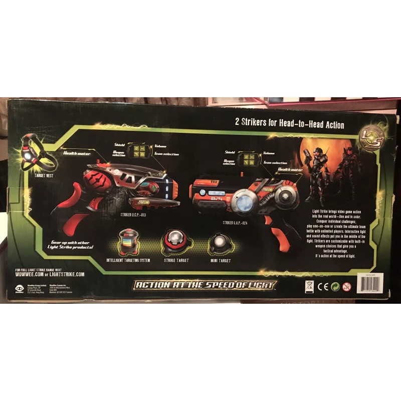 Wowee Light Strike Laser Tag Combo Assault Striker Guns Lazer