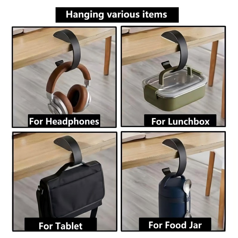 Vunpok 2 PCS Purse Hanger for Table, C Shape Handbag