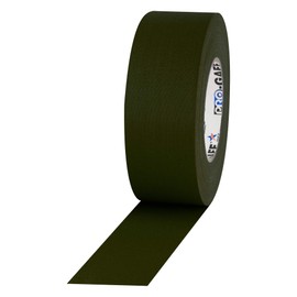 ProTapes Pro Gaff Premium Matte Cloth Gaffer's Tape With Rubber Adhesive, 11 mils Thick, 55 yds Length, 2" Width, Olive Drab (Pack of 1)