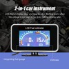 2-in-1 LCD Car Digital Fuel Level Gauge Voltmeter Universal Instrument