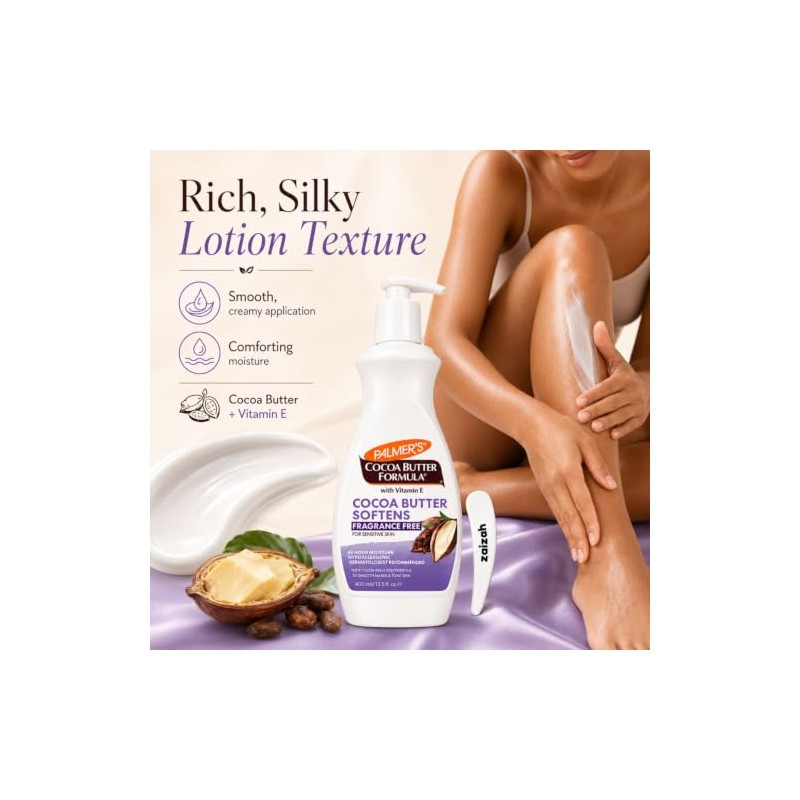 Palmer's Fragrance-Free Body Lotion with Nourishing Cocoa Butter 400ml -