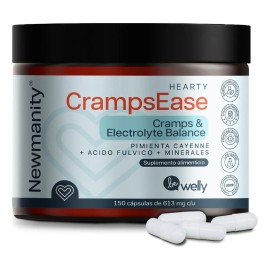 Cramps Ease Acido Fulvico Pimienta Cayenne Newmanity 150 Cap Sabor Sin Sabor