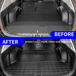Rongtaod Floor Mats Compatible with 2019-2024 Subaru Forester Trunk Mat Cargo Mat Cargo Liner Back Seat Cover Protector 2023 Forester Accessories (Trunk Mats+Backrest Mats+Floor Mats)