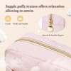 Noozion Makeup Bag, Travel Cosmetic Bag, Puffy Padded Make Up