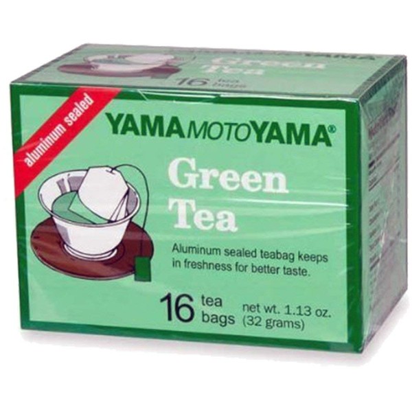 Yamamotoyama té verde 16 bolsas 32 g (1 Caja)