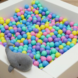 LittleTom From Zero: 50 Colorful Ball Pit Balls 5.5cm Kids Play Balls - Baby Balls for Ball Pit Small Plastic Balls - Ball Pool Balls for Ball Pit Tent Playpen Accessories Kids Balls for Garden
