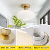 KCO Lighting Mid Century Modern Large Semi Flush Mount Ceiling