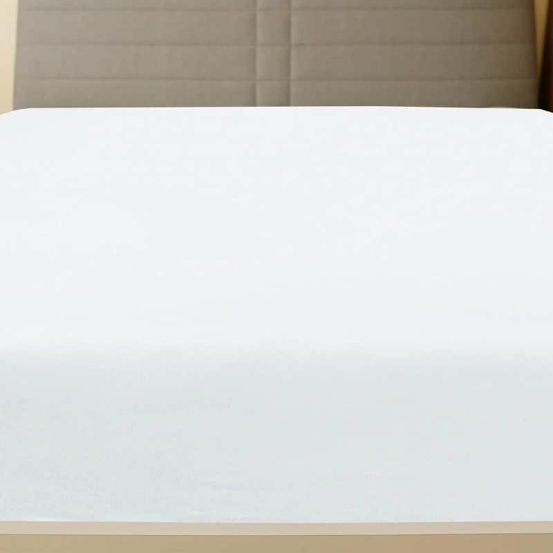 vidaXL Fitted Sheet Pack of 2 Jersey White 140 x