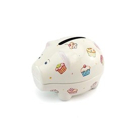 Afternoon Tea Cupcakes | Coin Piggy Bank | Tin Money Box | Cracker Filler Mini Gift