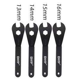 Bicycle Spanner,Bike Cone Wrench Set Tool,Durable Multi-Function,Carbon Steel,(13, 14, 15, 16, 17, 18, 19mm) Bicycle Wheel Hub Axle Nut Install Remover(4 Pieces (13,14,15,16))