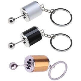 Paifeancodill Shift Lever Keychain, 3 Pcs Car Shifter Keychain Creative Car Shifter Gearbox Model Keyring Car Decoration Zinc Alloy Keybox Metal Keychain Key Pendant Men's Keychain Key Accessories