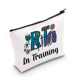 CMNIM RT Respiratory Therapist Gift RT In Training Makeup Bag for RT Student Gift Respiratory Therapy Theme gift for Medical Graduate Organizer Zipper Bag (RT In Training Makeup Bag)