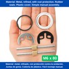 Washbasin tap screw system, 1 set, with M6 screws 80