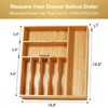 Umilife Large Kitchen Drawer Organizer, 19"x19" Silverware Utensils Organizer, 2.5"