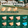 BALUGAEA CNC Spoilboard Surfacing Router Bit 12mm Shank 59mm Diameter,