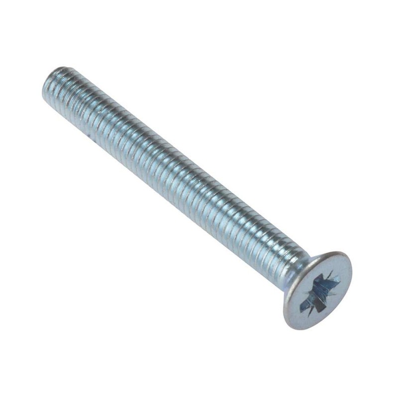 ForgeFix Machine Screws Countersunk | M6 x 40mm | Zinc