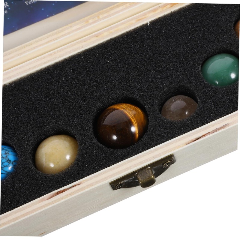 FOMIYES 4 Sets Collective Planet Figurine Planets Model Crystal Educational