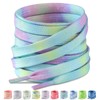 Stepace 2 Pairs Gradient Color Shoelaces, Flat Laces, Length 47.2