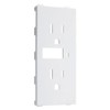 TayMac A50W Allure Nonmetallic Wallplate Insert, White Smooth