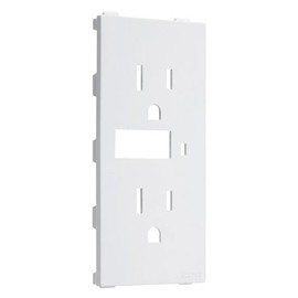 TayMac A50W Allure Nonmetallic Wallplate Insert, White Smooth