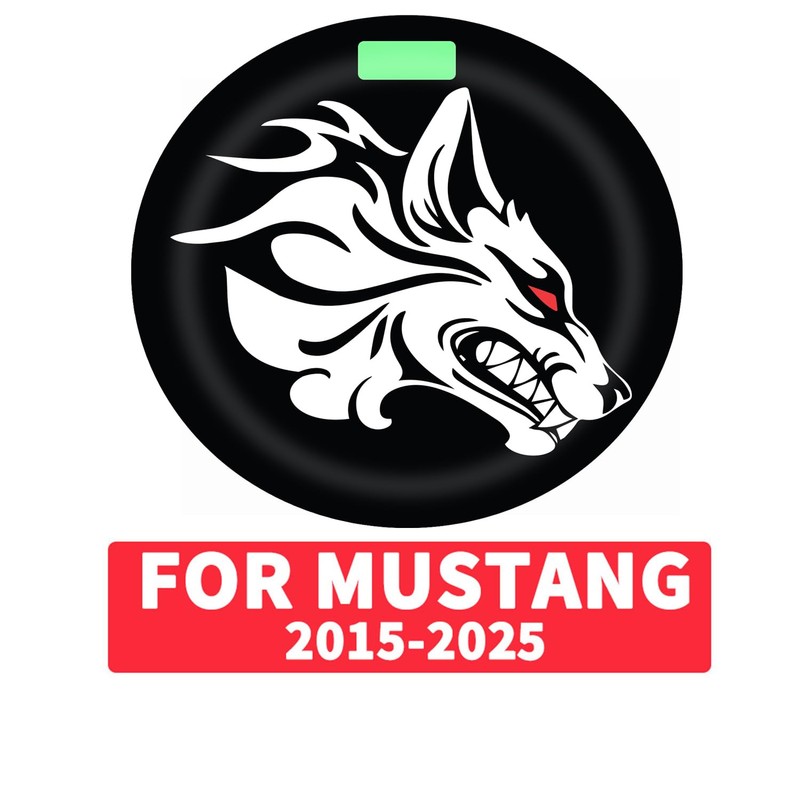 TOOLEPIC Push Start Button Cover for Mustang 2015-2025 – Engine
