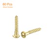 QUARKZMAN Wood Screws M2 x 12 mm Slotted Round Head