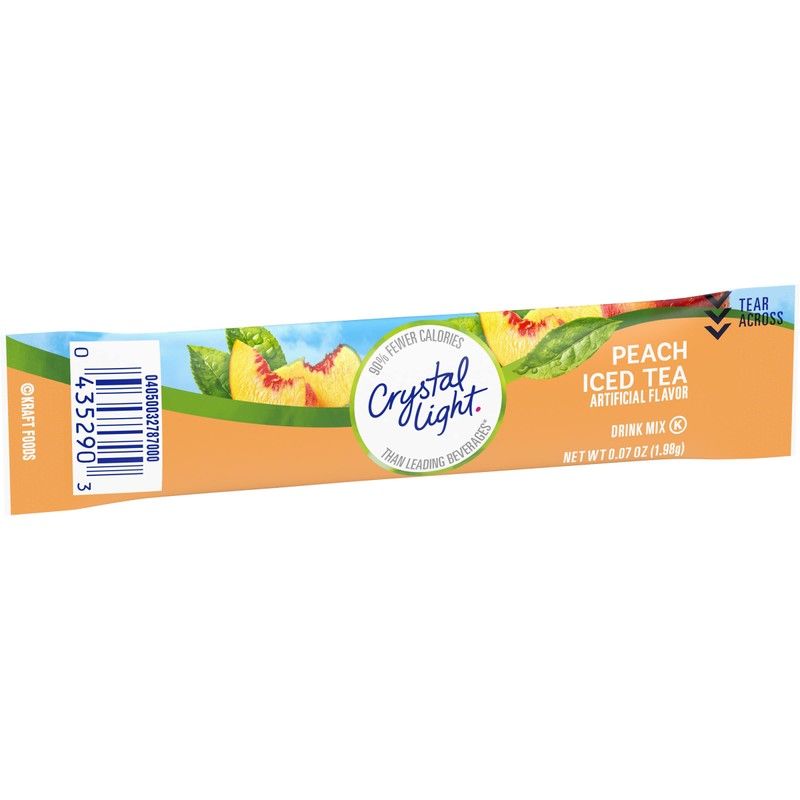 Crystal Light Sugar-Free Peach Iced Tea On-The-Go Powdered Drink Mix