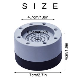 Dantolo Pack of 8 Washing Machine Anti-Vibration Feet, Vibration Damper for Washing Machine, Non-Slip Feet to Prevent Noise and Slips