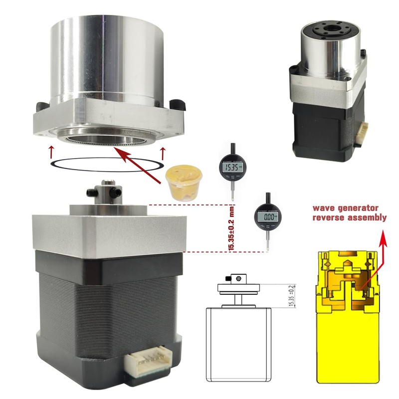 PGFUN Harmonic Gear Drive Reducer Small Strain Wave Gearbox Gearbox