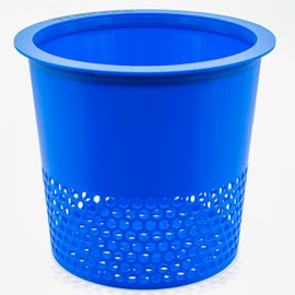 TL Reefs Filter Media Basket, Filter Cup for Aquariums, Replaces Filter Socks (Blue, 7" Dx6 H)