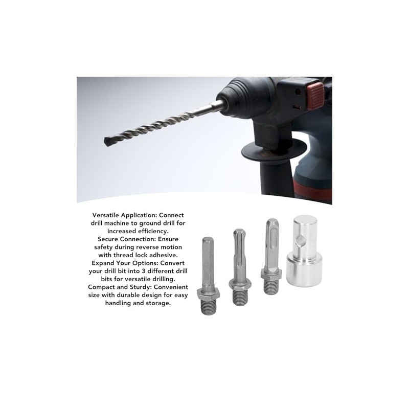 Auger Adapter 1 to 3 Drill Adapter Electric Drill to