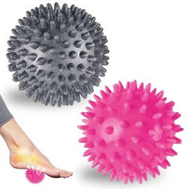 Massage balls set, hedgehog balls, massage ball, fascia ball with small hard hedgehog ball for back, legs, feet, hands, self-massage