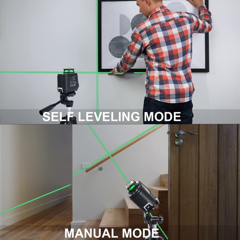 Laser Level with Tripod, Firecore 360° Self Leveling Laser Level