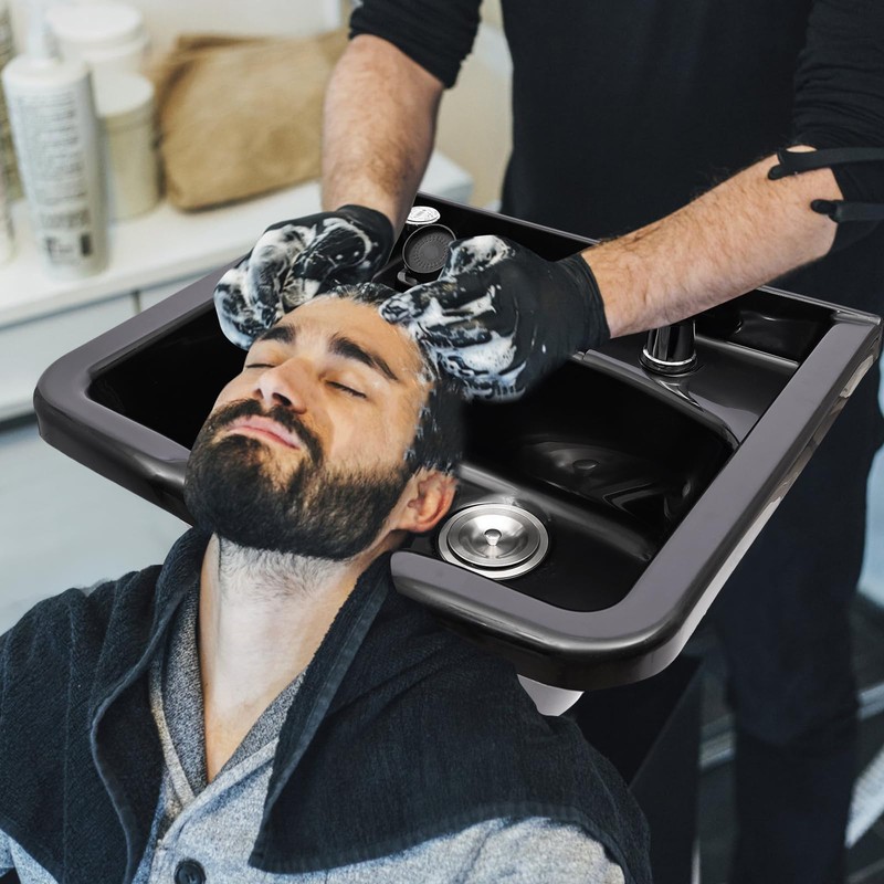 YIYIBYUS Shampoo Bowl Neck Rest,Shampoo Bowl - Deep ABS Backwash