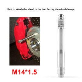 KIMISS Wheel Mounting Aid, Universal Stainless Steel Wheel Mounting Aid Tire Rim Change Tool Wheel Changing Helper (M14*1.5)