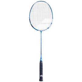 Babolat, Satelite Spire Badminton Racket - Size 2 - Blue Grip - Semi-Rigid Shaft - Enlarged Blade - Ideal for Advanced Players, Precision and Power