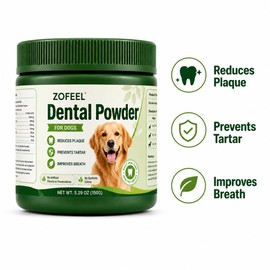 Dental Powder for Dogs, Dog Breath Freshener & Teeth Cleaning Powder