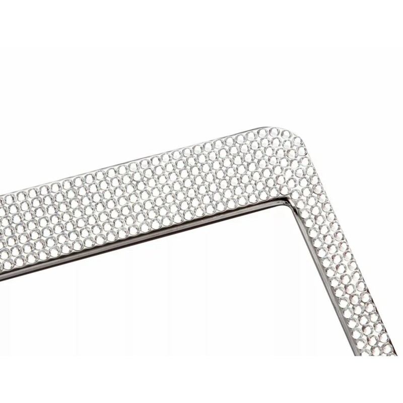 Carbole 2PACK Bling Metal License Plate Frame Tag Sparkling Glitter