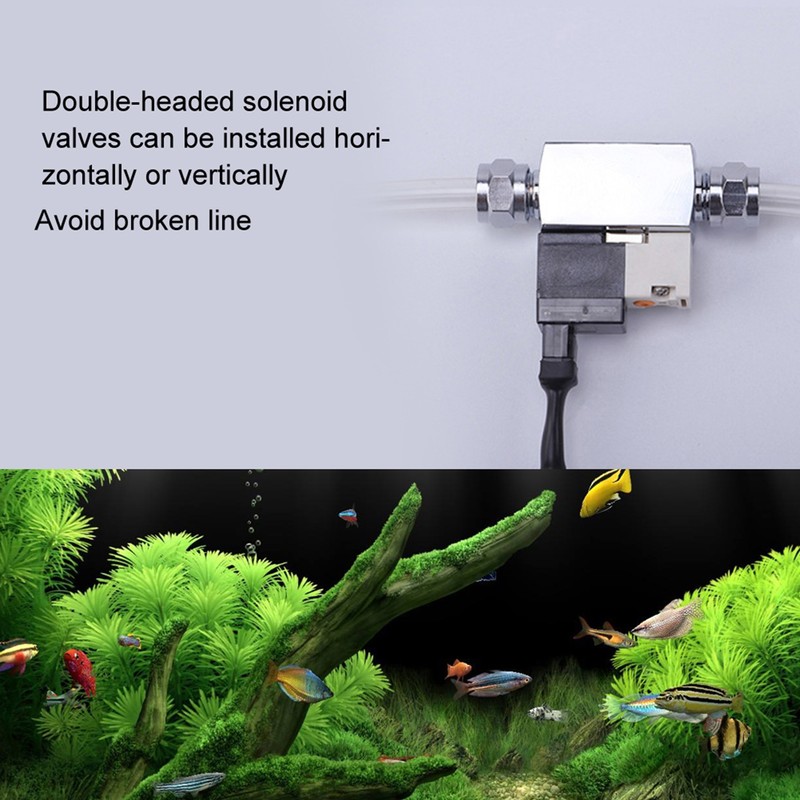 Mini External CO2 Solenoid Valve Low Temperature Fish Tank Accessory